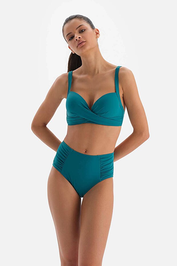 Petrol Kaplı Bikini Üstü - 1