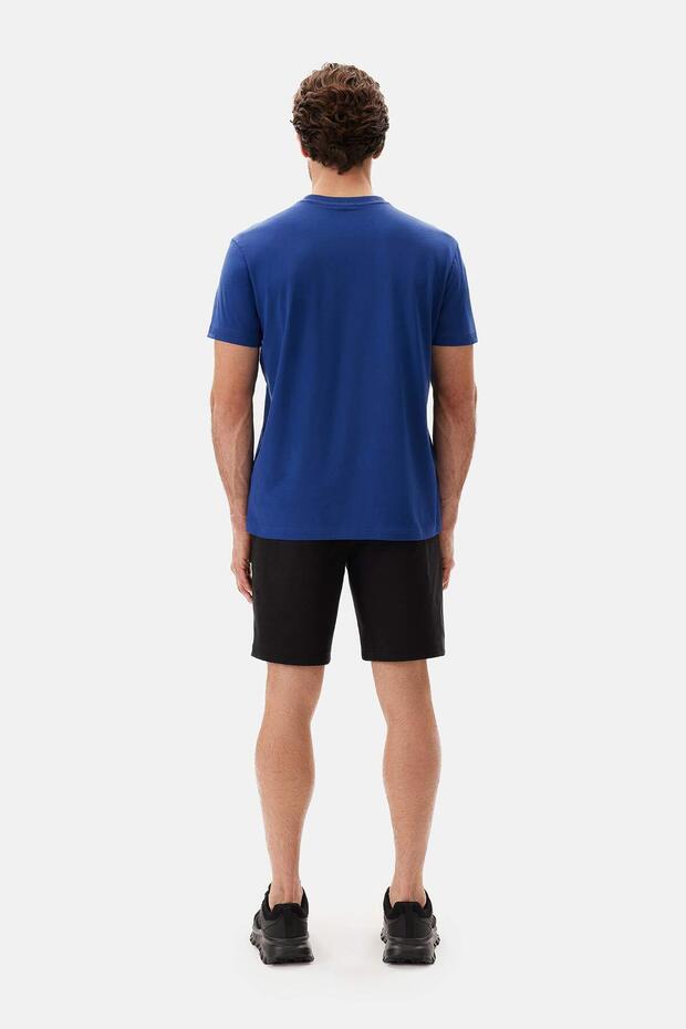 Siyah Cepli Bağcıklı Şort - 2