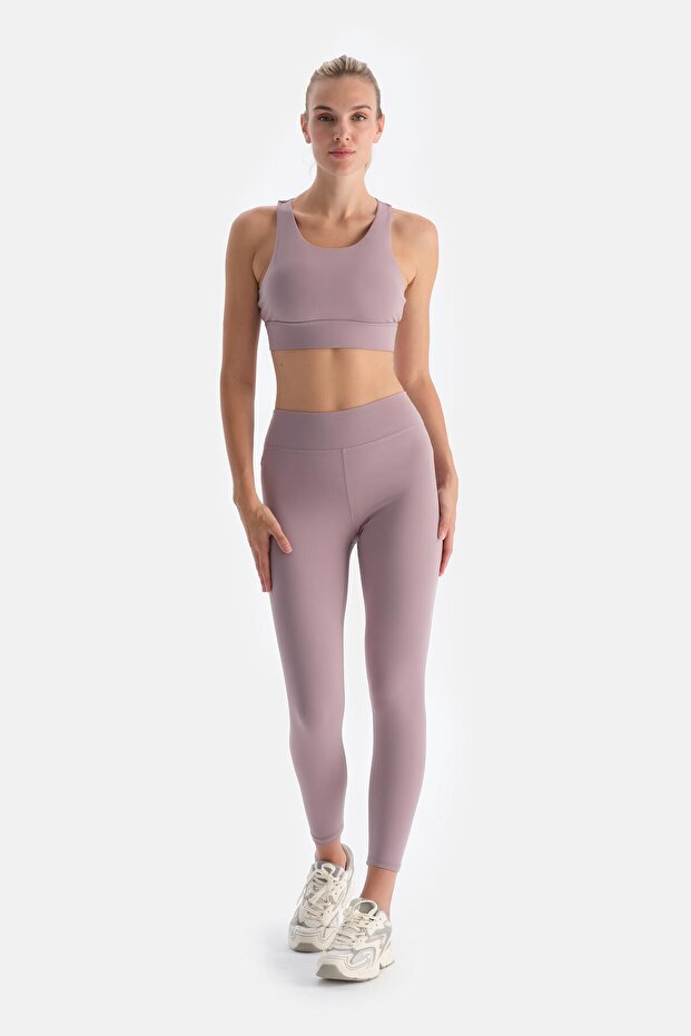 Gül Kurusu Kadın Basıc Toparlayıcı Tayt - 4