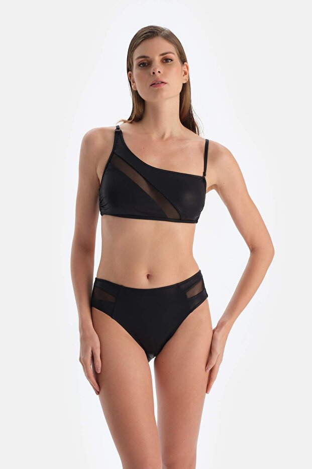 Siyah Brazılıan Bikini Alt - 6