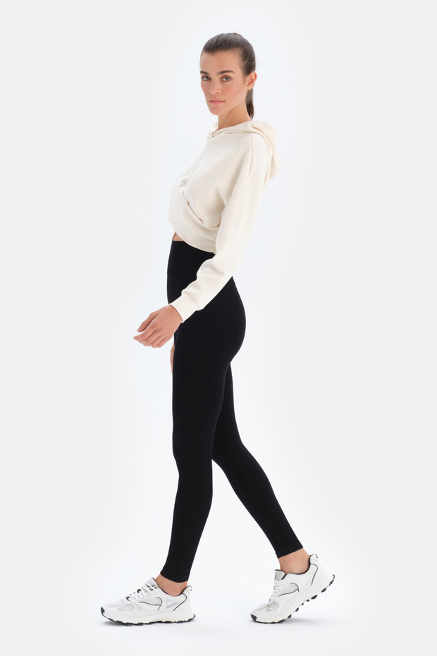 Siyah Active Kadın Seamless Tayt - 3