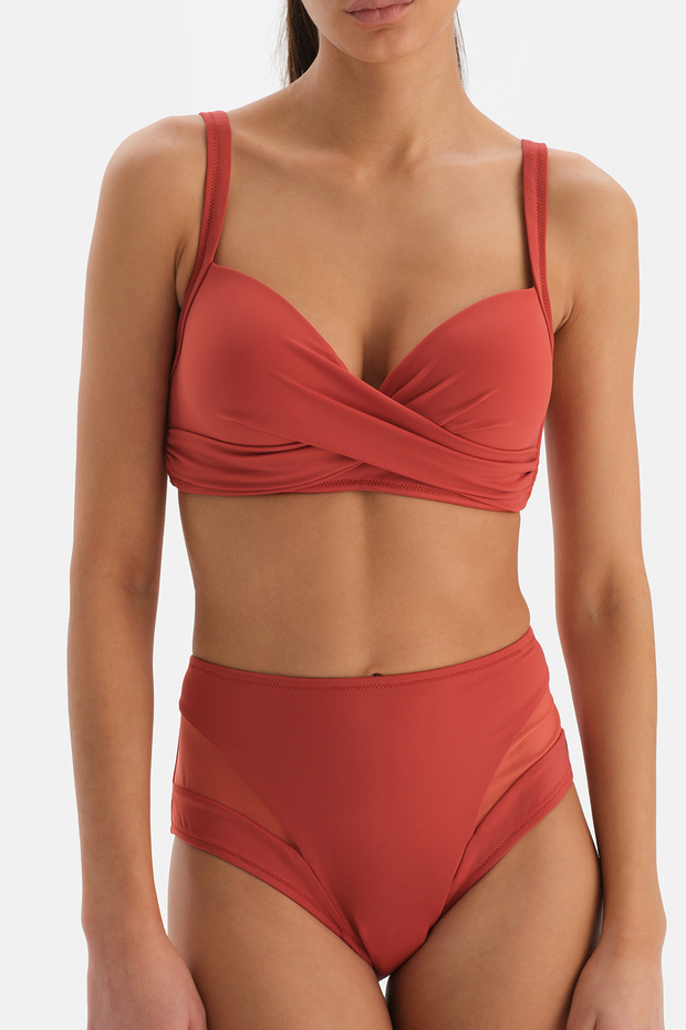 Kiremit Kaplı Bikini Üstü - 4