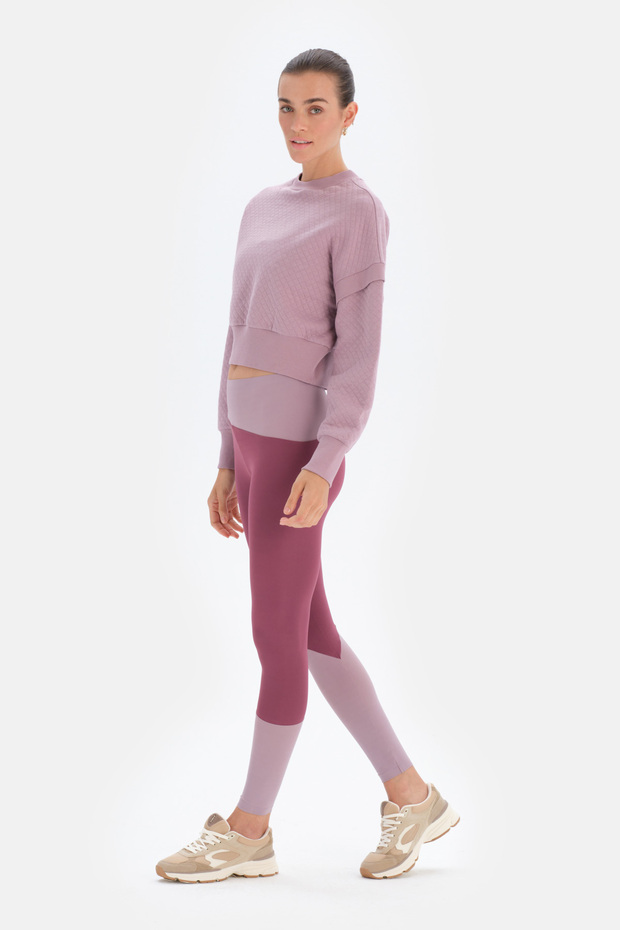 Lila Active Kapitone Crop Sweatshirt - 6