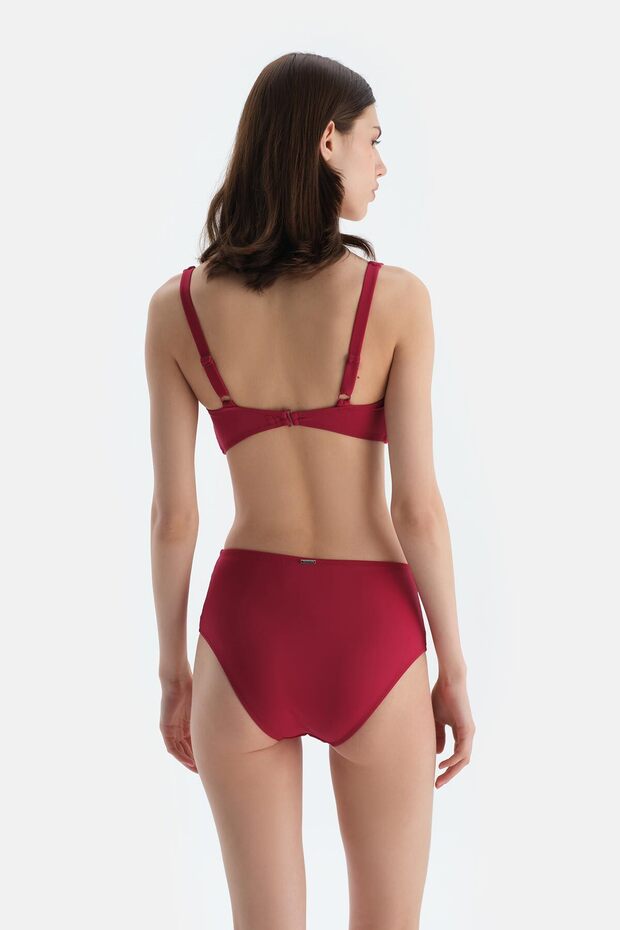 Bordo Kaplı Bikini Üstü - 2