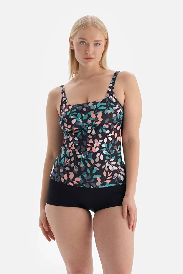 Siyah Toparlayıcı Kısa Şort - 1