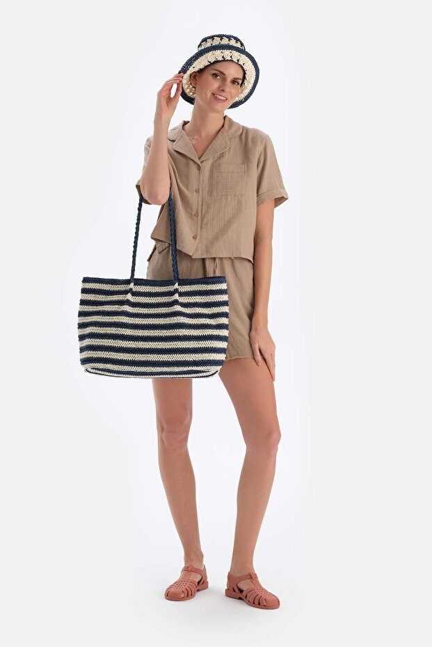 Bej Müslin Şort - 7