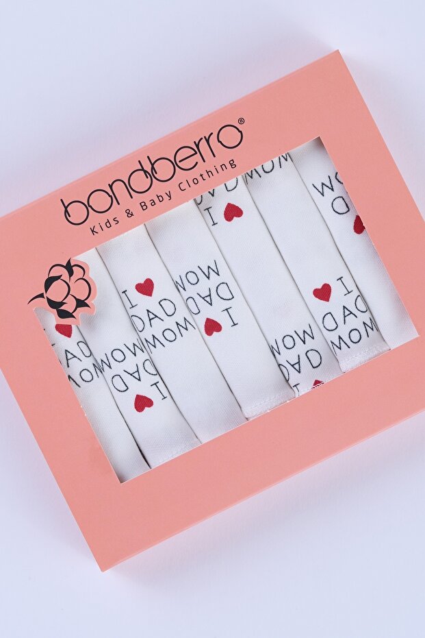 7-Pack Mouth Wipes 100% Cotton 20 X 20 cm (Red Heart)