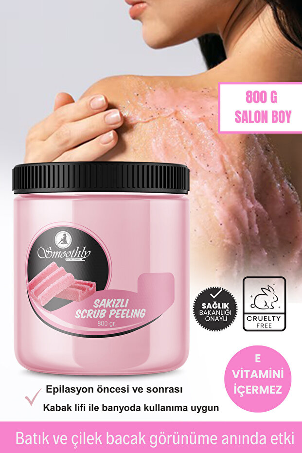 Çilek Bacak Peeling Batık Peelingi Sakız 800g E Vitamini Içermez - 1