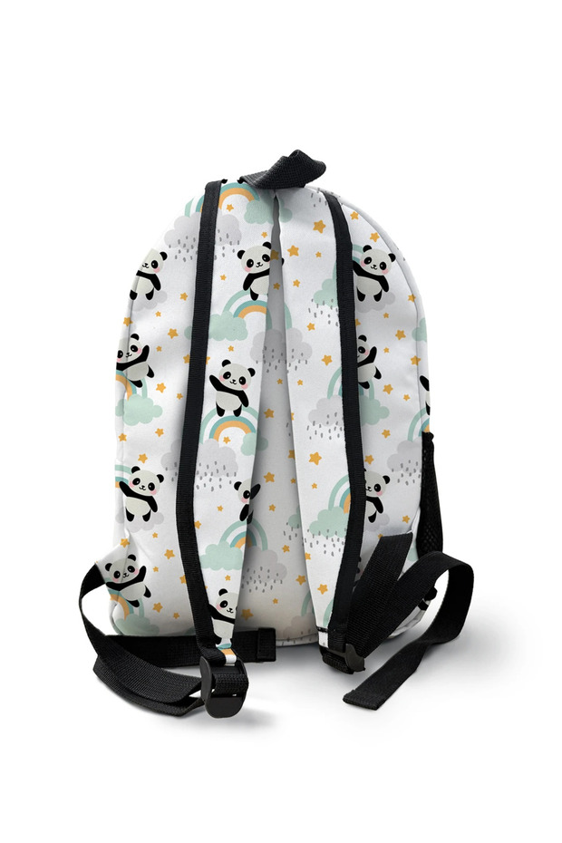 حقيبة مدرسية بنقشة الباندا - 2