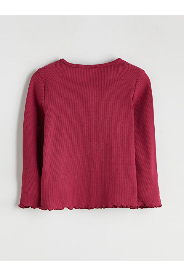 Bisiklet Yaka Desenli Kız Çocuk Bluz - 2