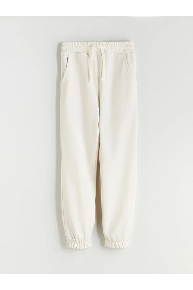 LCW ECOBej Beli Lastikli Erkek Çocuk Jogger Eşofman Altı - 1