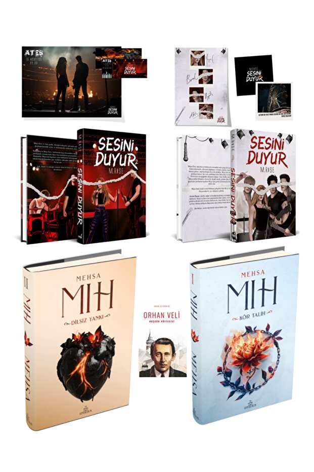 Sesini Duyur 1, Sesini Duyur 2, Mıh 1, Mıh 2 M. Rise Mehsa 4 Kitap Ciltli Set