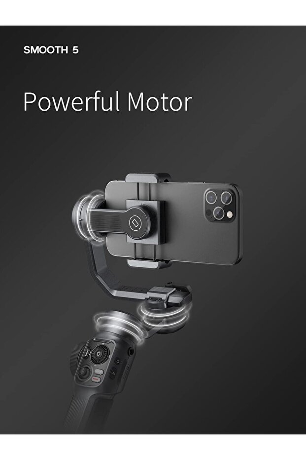 Smooth 5 3-Axis Phone Gimbal – Foldable & Portable - 7