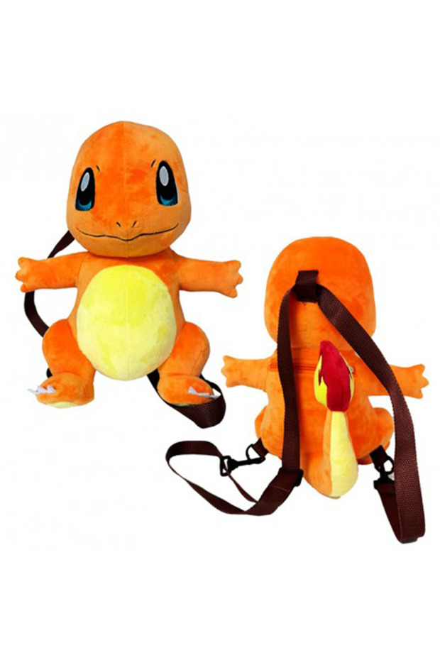 حقيبة ظهر/لعبة من القطيفة مرخصة من Charmander Pokemon مقاس 35 سم، يمكنك اختيار استخدامها