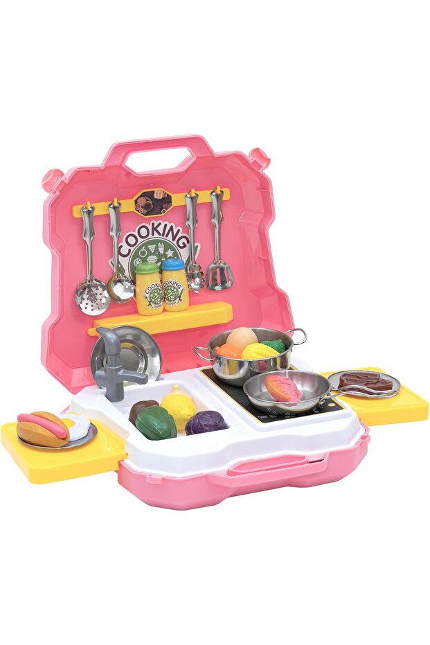 Brand Kitchen Expert - Junior Chef Stainless Steel Kitchen Cooking Set (35 Pcs) Playset for