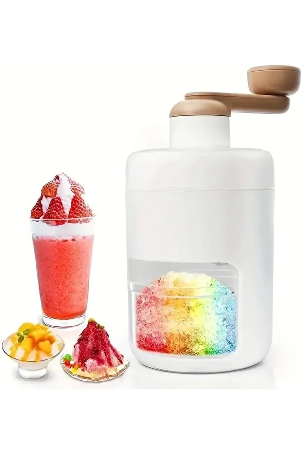 Incisae Shaved Ice Machine, Snow Cone Machine, Slushy Maker Machine, Manual Ice Crusher Machine - 1