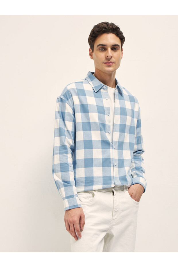 Men's Regular Fit Cotton Shirt Long Sleeves Casual & Formal Soft Fabric