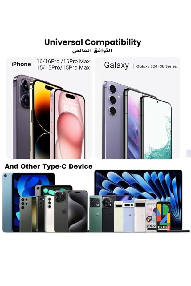 Earpods with USB C Wired Earbuds with Microphone & Volume Control, for iphone - 7
