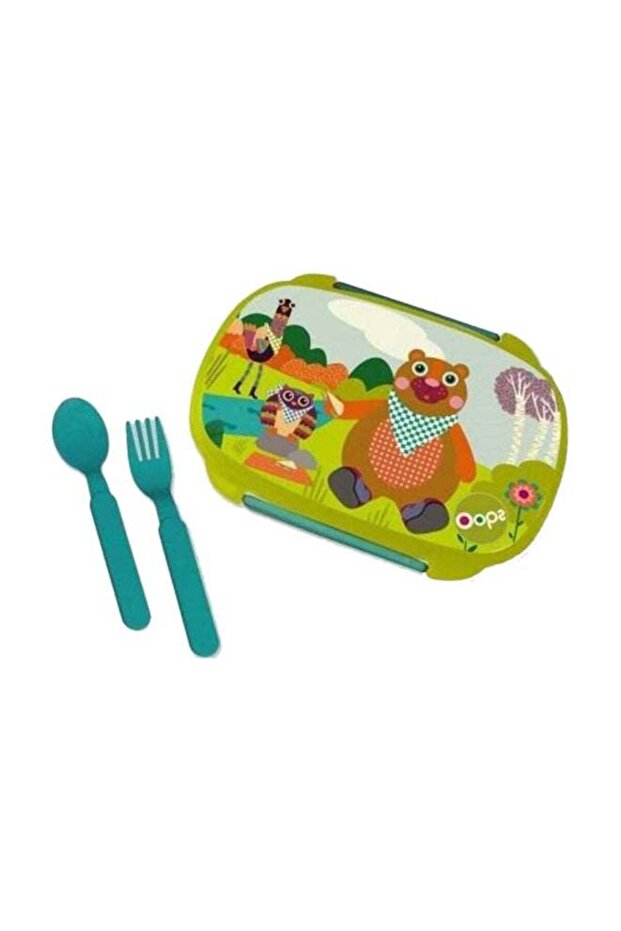 Cool-Lunch Kit - 370 ml Green/Blue 17.5x6.5x12.5cm