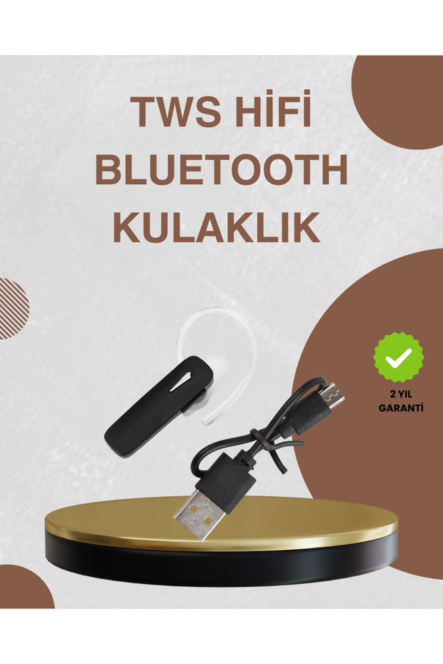 Kablosuz Bluetooth 4.1 Tekli Kulaklık | DSP Mikrofon ve HiFi Ses - 1