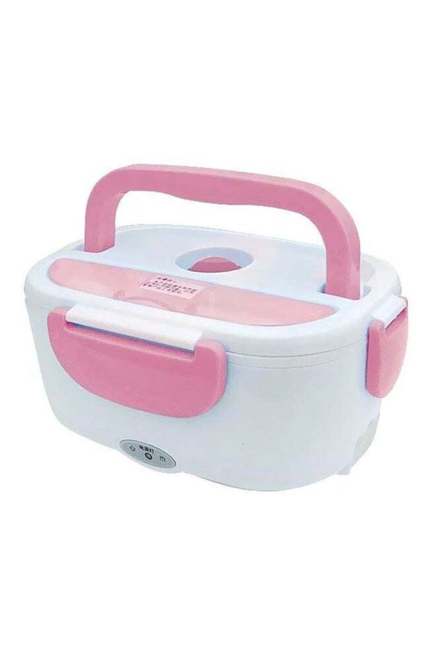 Multi-Function Electric Lunch Box Pink/White