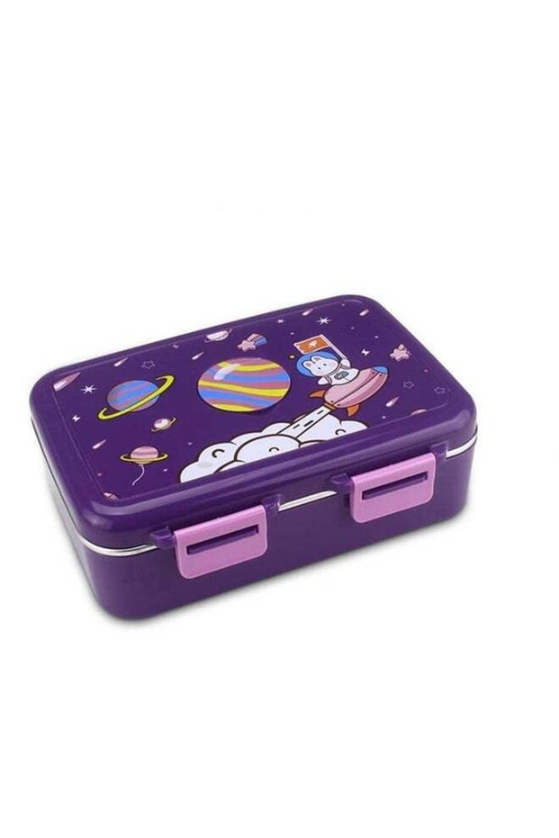 Insulated Lunch Box for Kids Stainless Steel Bento Box Leakproof Lunch Container with Plastic Spoon