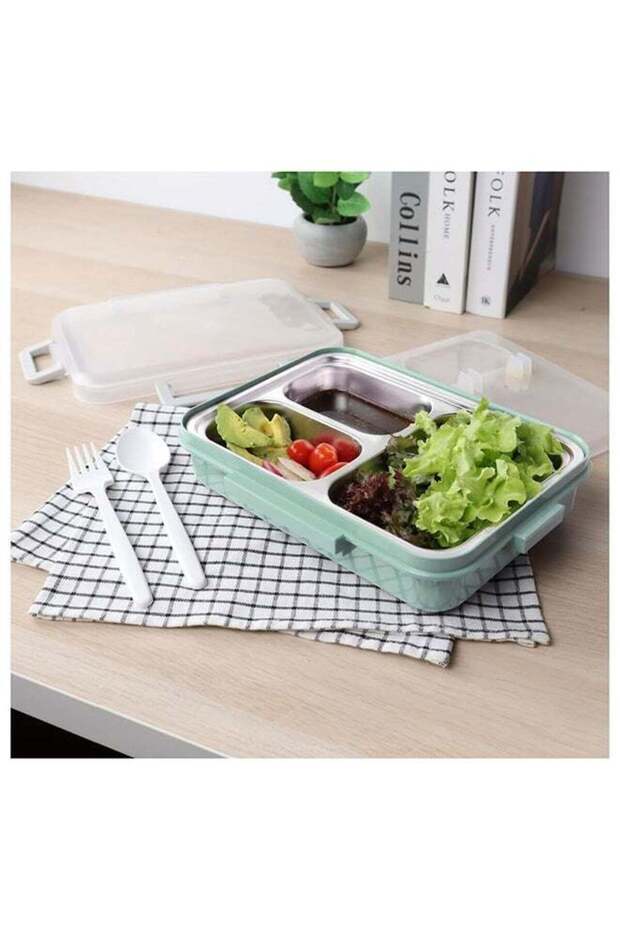 Lunch Box With 3 Compartment 850ml