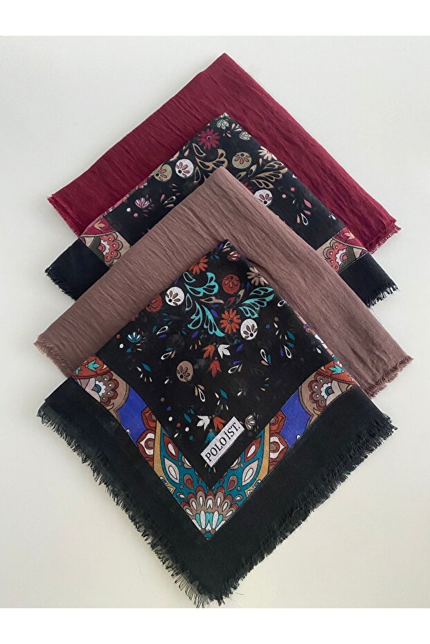 4 قطع من القماش القطني المختلط للكتابة - 1