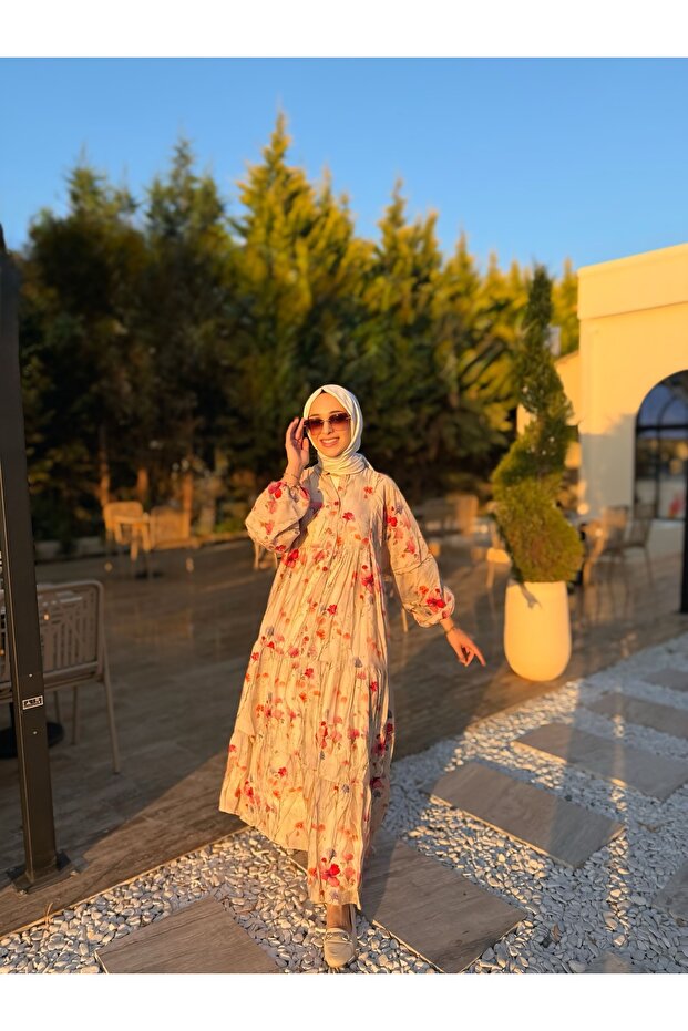 Bahar Pamuklu Elbise - 1