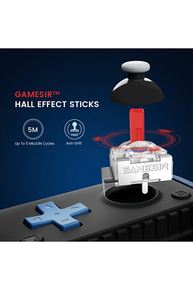 وحدة تحكم ألعاب X2S المحمولة بتقنية البلوتوث لأجهزة iOS وAndroid والكمبيوتر الشخصي، لوحة ألعاب لاسلكية بتأثير هول، عصا تحكم/هول - 4