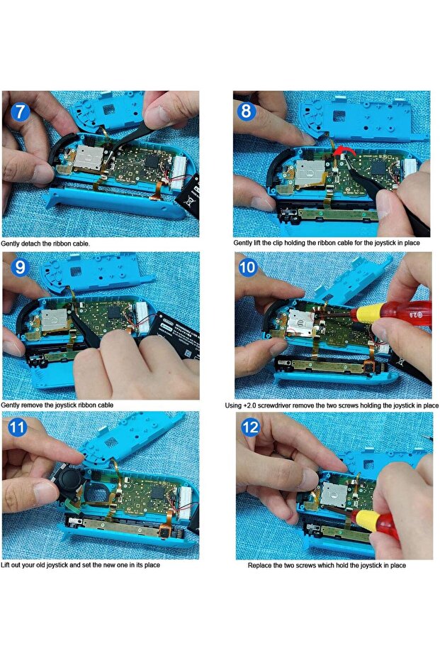 2 Pack 3D Replacement Joystick Analog Thumb Stick Compatible Nintendo Switch / Switch Oled Model - 6