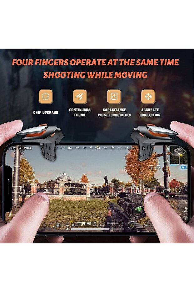 1 Pair Pubg Game Controller Trigger New Version Smart Phone Game Controller Gamepad Large Thickness - 2