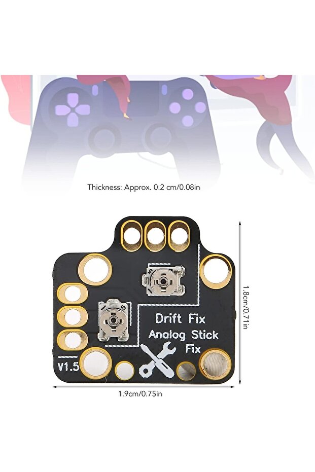 10Pcs Gamepad Analog Stick Drift Fix Mod Universal 3D Analog Joystick Drift Fix Mod Black Easy - 7