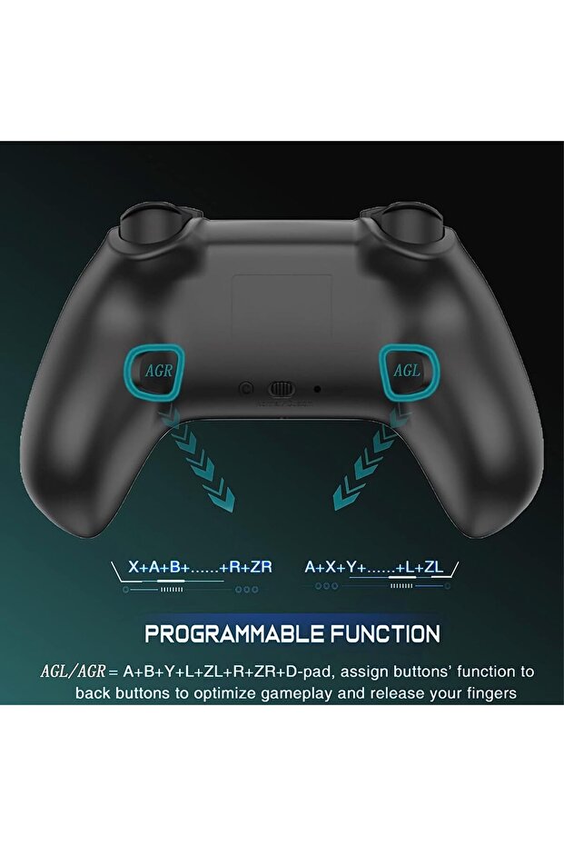 Wireless Gaming Gamepad Controller Remote Gaming Controller Compatible Switch/Lite/Oled/Pc - 3