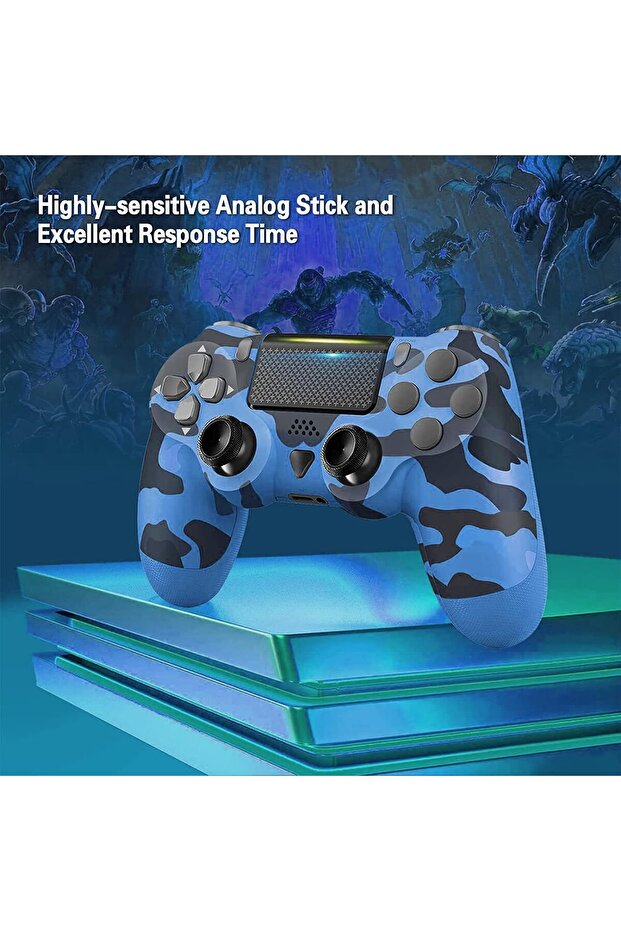Wireless Remote Controller Ps4 Replacement Play Station 4 Game Controller Dual Vibration Pc Gamepad - 4