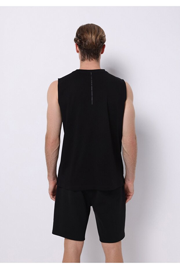 Regular Fit Erkek Siyah Atlet - 2
