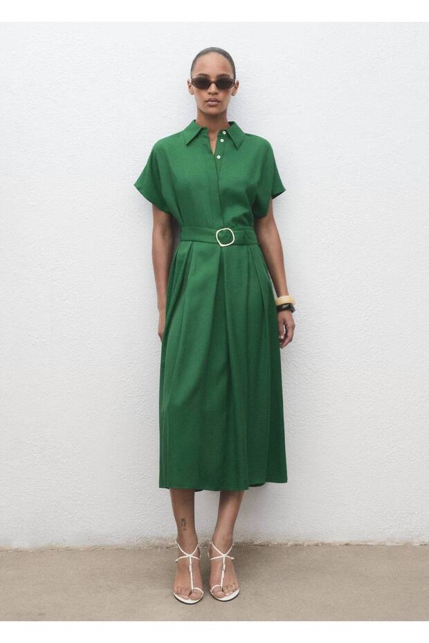 Liyosel gömlek elbise - 2