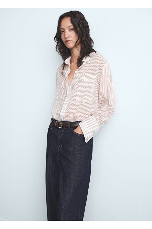 Wideleg orta bel jean - 6