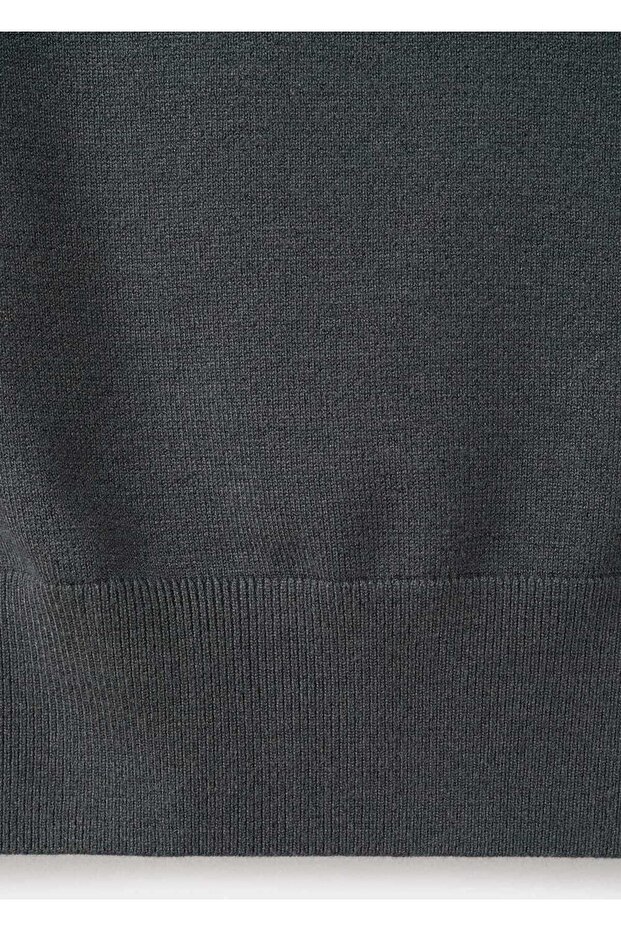 Dikiş detaylı triko yelek - 7