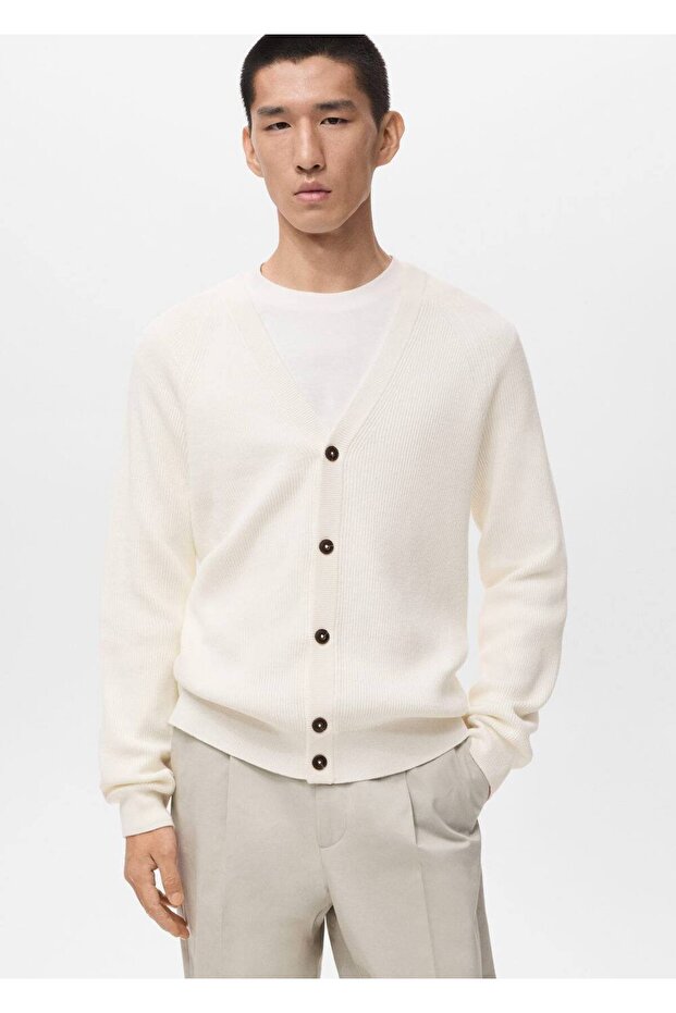 Ribana triko düğmeli hırka - 1