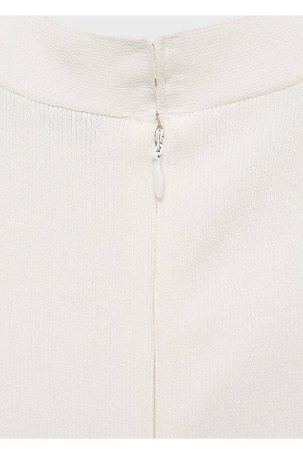 Karma desenli uzun elbise - 5