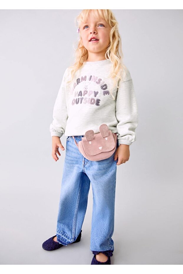 Çiçek işlemeli sweatshirt - 2