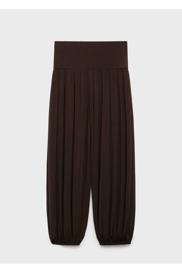 Beli lastikli balon pantolon - 3