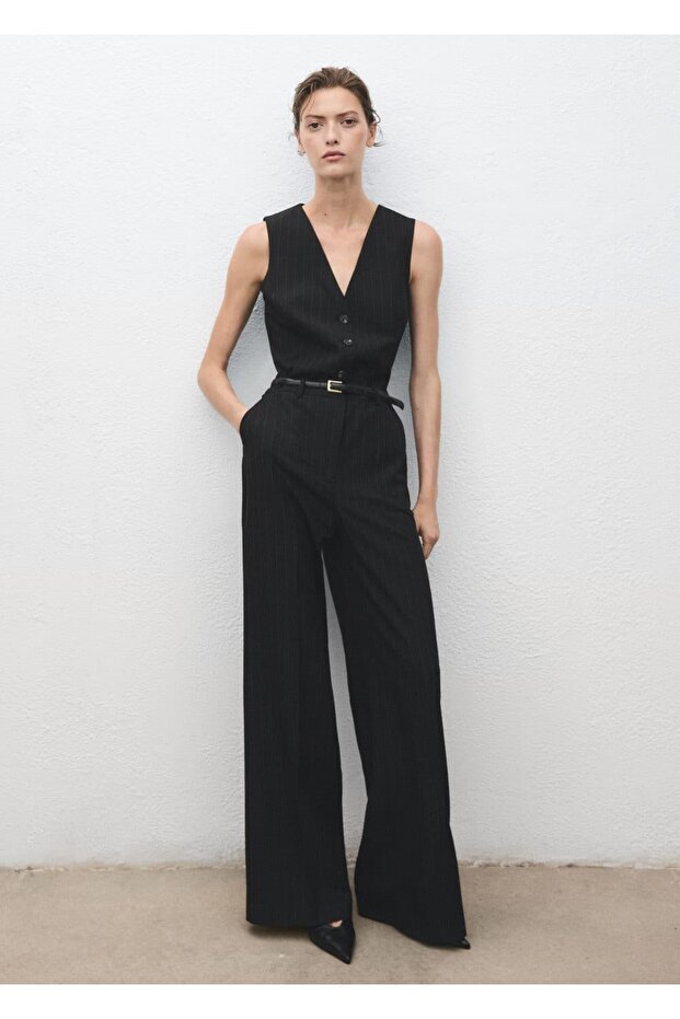 Kemerli çizgili tulum - 2