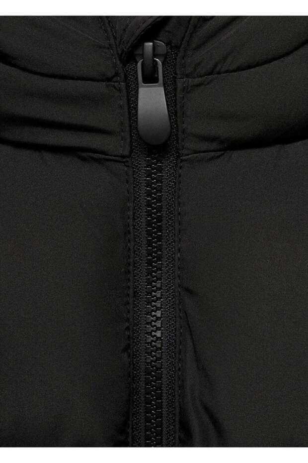 Kapüşonlu kapitone anorak - 6