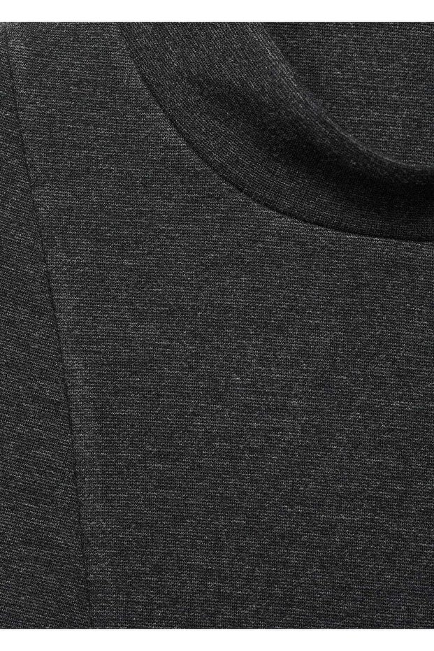 Dikişli kısa elbise - 5