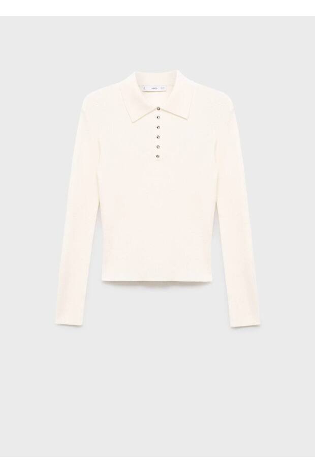 Polo Neck Rib Sweater - 3