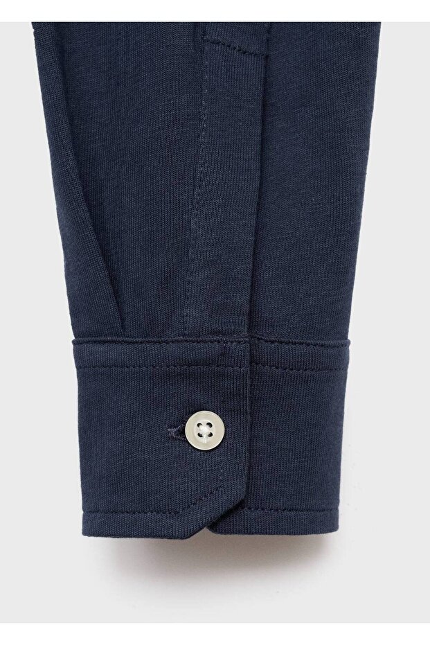 Pamuklu basic polo tişört - 7