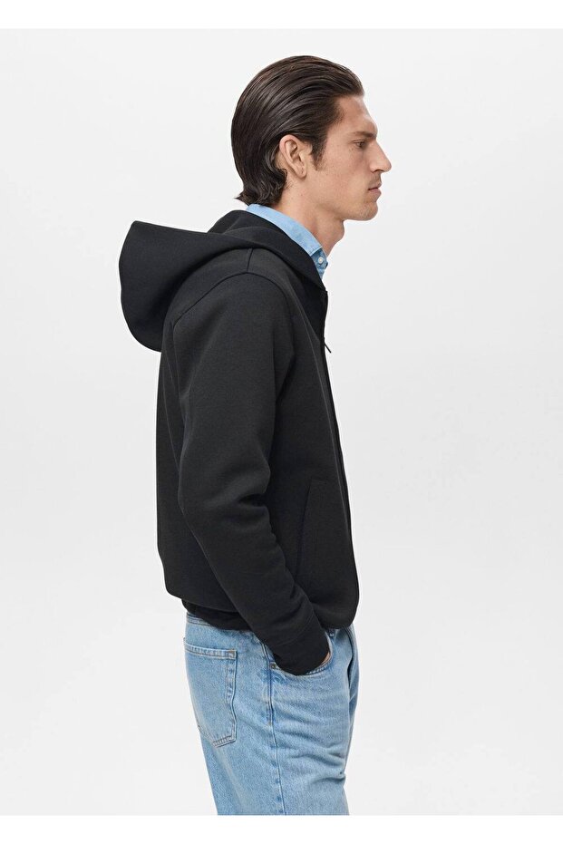 Kapüşonlu fermuarlı sweatshirt - 6