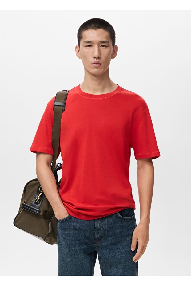 Medium weight regular fit tişört - 1